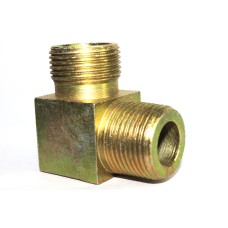 MS Elbow Hydraulic Adapter Male Thread NPT X BSP.